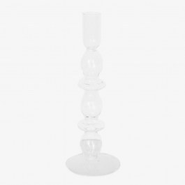 Candlestick 00.03.32560 D9x25cm Clear CLEAR