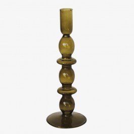 Candlestick 00.03.32561 D9x25cm Green GREEN
