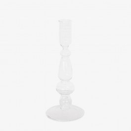 Candlestick 00.03.32562 D8,5Η20,5cm Clear CLEAR