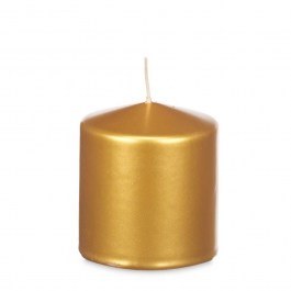 Candle 029.92542 9x10cm Gold GOLD