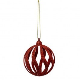 Χριστουγεννιάτικη Μπάλα Waves 07.191994 8cm Red RED