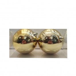 Christmas Ornaments 00.01.13012 (Set 2pcs) 15cm Gold GOLD