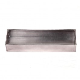 Decorative Melamine Tray 012.862470078 42x10,5x5cm Silver SILVER