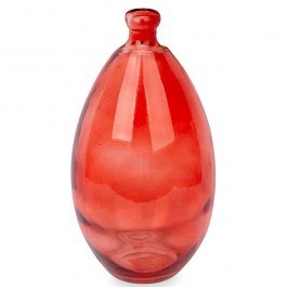 Glass Vase 029.86152 D17x30cm Red RED