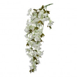 Artificial Hanging Plant Bougainvillea 012.862474058 29x13x126cm White WHITE