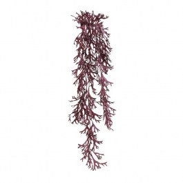 Artificial Hanging Plant Broadleaf 013.807793 34x18x108cm Purple PURPLE