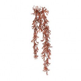 Artificial Hanging Plant Broadleaf 013.807794 34x18x108cm Orange ORANGE