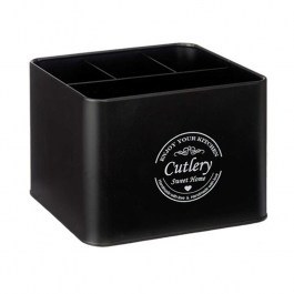 Spoon Holder Cutlery 029.86939 18x15,3x13,3cm Black BLACK