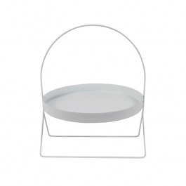 Round Disc On Stant 013.819256 D30x36cm White WHITE