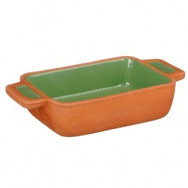 Refractory Utensil Rectangle 02.1153288 22x11x4,5cm Green GREEN