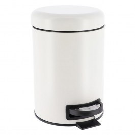 Trash Can 3Lt 06.6543100 Soft Close 17x23x25,5cm White Matte MATTE WHITE