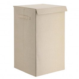 Laundry Basket With Lid 06.8718104 35x35x60cm Ecru ECRU