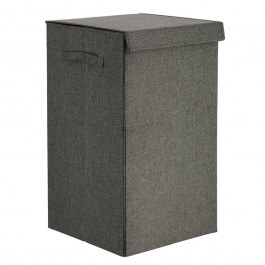 Laundry Basket With Lid 06.8718180 35x35x60cm Grey GREY