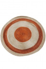 Jute Carpet 00.02.23154 Natural-Terracotta 120X120 Round NATURAL-TERRACOTTA