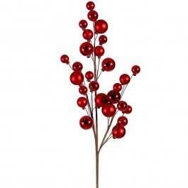 Christmas Branch With Balls 00.11.13632 79cm Red RED