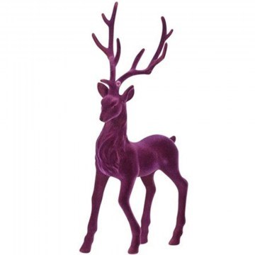 Christmas Decorative Deer Figure 013.827205 18x9x36cm Purple