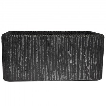 Ζαρντινιέρα Carve 00.03.35580 44x25x19cm Black