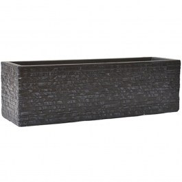 Plant Box Brick 00.03.34512 60x17x17cm Black BLACK