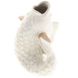 Vase Fish 012.862683690 13,5x13x17,5cm White WHITE