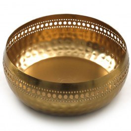 Decorative Forged Bowl 014.OR2236 25x18,5cm Gold GOLD
