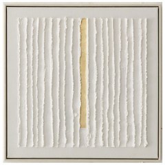 Handmade Painting 00.05.50037 50x50cm Ecru-Gold