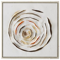 Handmade Painting Scratched Rose 00.05.50039 50x50cm Multi