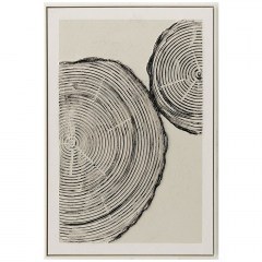 Handmade Painting Black Wood Print 00.05.50045 60x90cm Multi