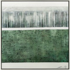 Πίνακας Χειροποίητος Green Grassland 00.05.50050 80x80cm Green