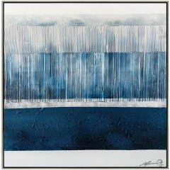 Handmade Painting Blue Ocean 00.05.50051 80x80cm Blue