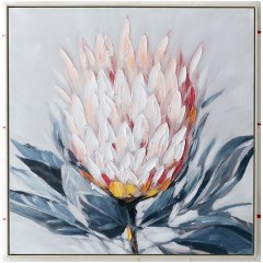 Handmade Painting Flower 00.05.50052 80x80cm Multi