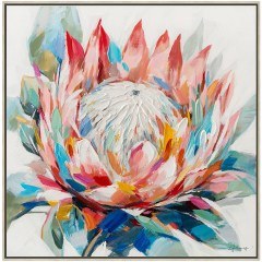 Handmade Painting Flower 00.05.50053 80x80cm Multi