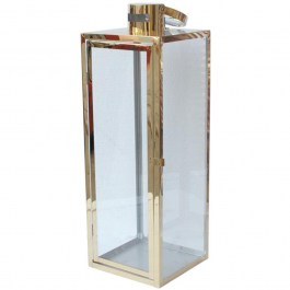Lantern 00.07.77027 17,2x18x53cm Gold GOLD