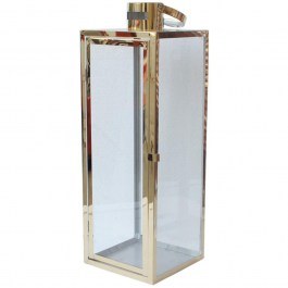 Lantern 00.07.77028 22x22x65,5cm Gold GOLD
