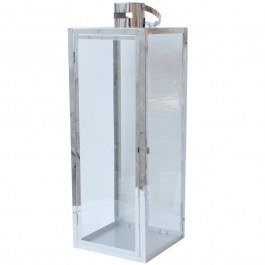 Lantern 00.07.77031 22x22x65,5cm Silver SILVER
