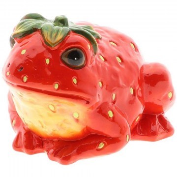 Decorative Strawberry Frog 012.862683500 18x15x12cm Multi-Red