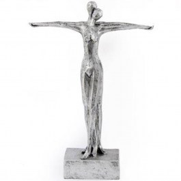 Decorative Couple Figure 014.OR2111 25x7,5x35cm Silver SILVER