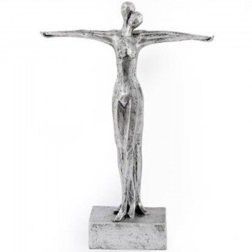 Διακοσμητική Φιγούρα Ζευγάρι 014.OR2111 25x7,5x35cm Silver