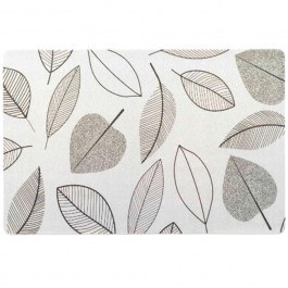 Placemat Leaves 027.1790593 30x45cm Ecru-Silver ECRU-SILVER