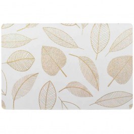 Placemat Leaves 027.1790594 30x45cm Ecru-Gold ECRU-GOLD