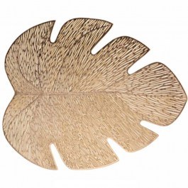 Placemat Leaf 027.1790576 36x46cm Gold GOLD