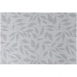 Placemat Leaves 07.207136B 50x35cm Grey GREY