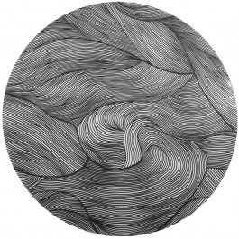 Placemat Embossed 027.1790690 D38cm Grey GREY