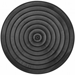 Placemat Oriental 027.1790582 D40cm Black BLACK