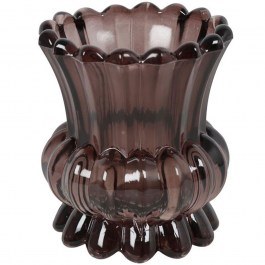 Tealight Candlestick 013.826178 9,5x11cm Brown BROWN