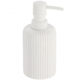 Soap Dispenser Striped 06.62103100 7x17cm 230ml White WHITE