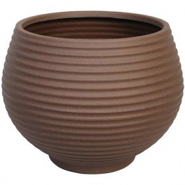 Plant Pot Naga Striped 030.NAGA 45BR D45x35cm Brown BROWN