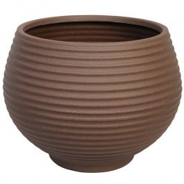 Plant Pot Naga Striped 030.NAGA 62BR D62x47cm Brown BROWN