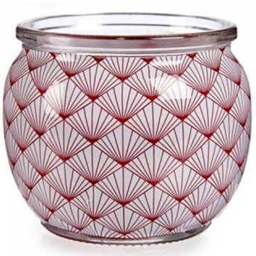 Scented Candle In Container Apple And Cinnamon 029.13573 D7,5x6,3cm White-Red