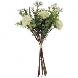 Artificial Bouquet Dahlia 013.821326 33cm White WHITE