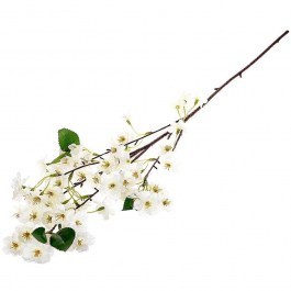Artificial Flower - Branch Cherry 012.862591016 87cm White WHITE